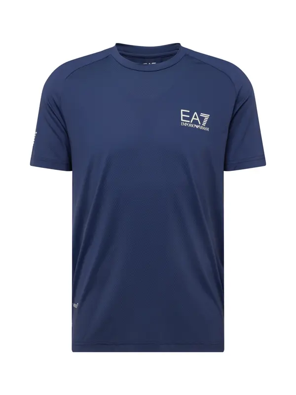 EA7 Emporio Armani EA7 Emporio Armani Funkcionalna majica  temno modra / bela