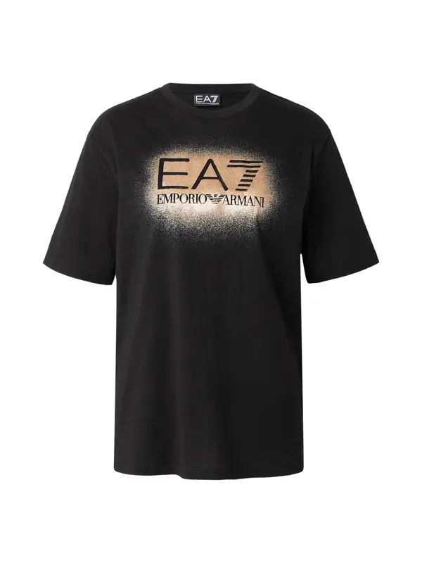 EA7 Emporio Armani EA7 Emporio Armani Majica  bež / svetlo bež / črna