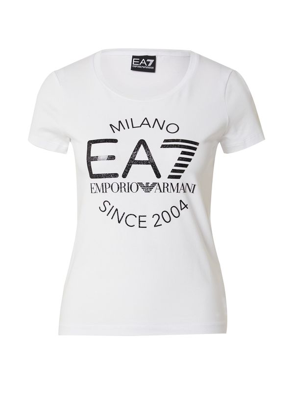 EA7 Emporio Armani EA7 Emporio Armani Majica  črna / bela