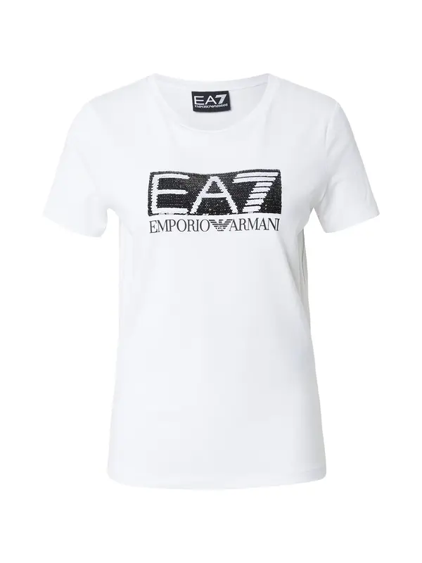 EA7 Emporio Armani EA7 Emporio Armani Majica  črna / bela