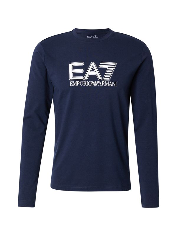 EA7 Emporio Armani EA7 Emporio Armani Majica  modra / bela