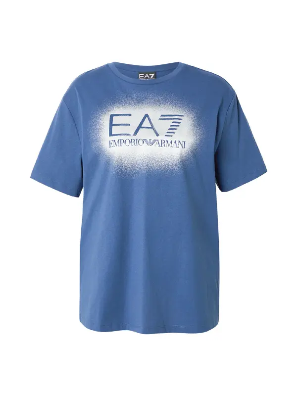 EA7 Emporio Armani EA7 Emporio Armani Majica  modra / bela