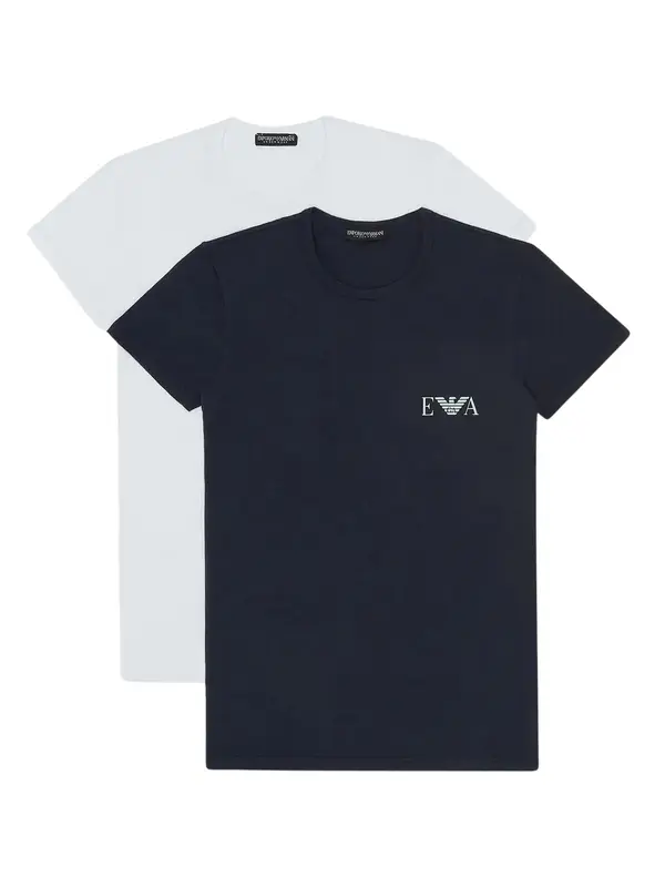EA7 Emporio Armani EA7 Emporio Armani Majica  mornarska / bela