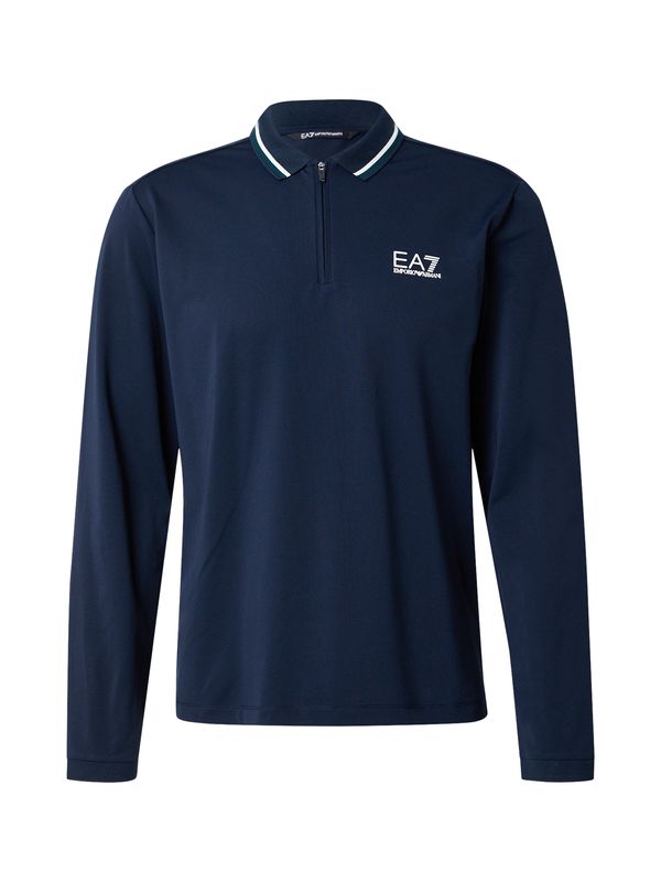 EA7 Emporio Armani EA7 Emporio Armani Majica  mornarska / petrol / bela