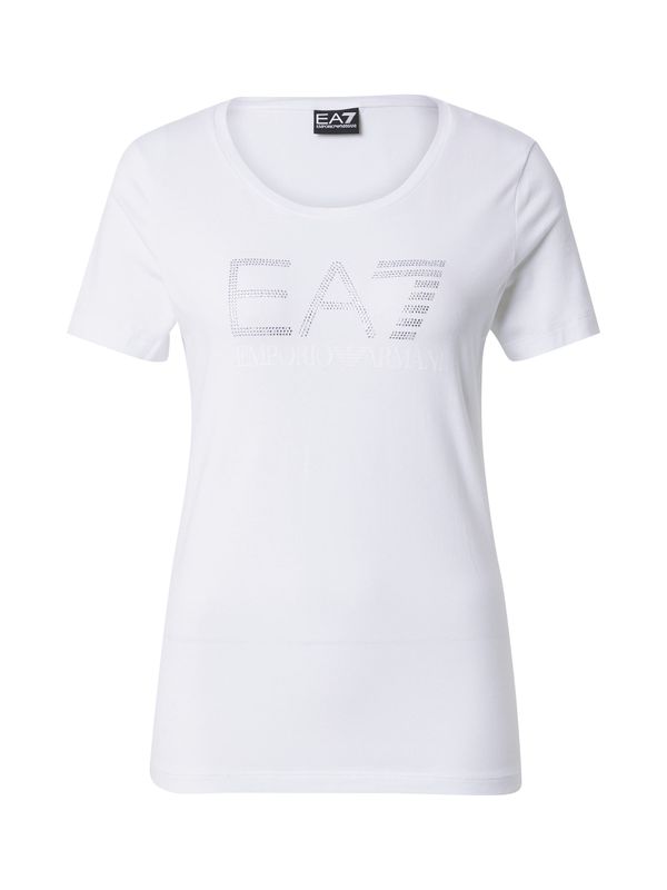 EA7 Emporio Armani EA7 Emporio Armani Majica  srebrna / bela / biserno bela