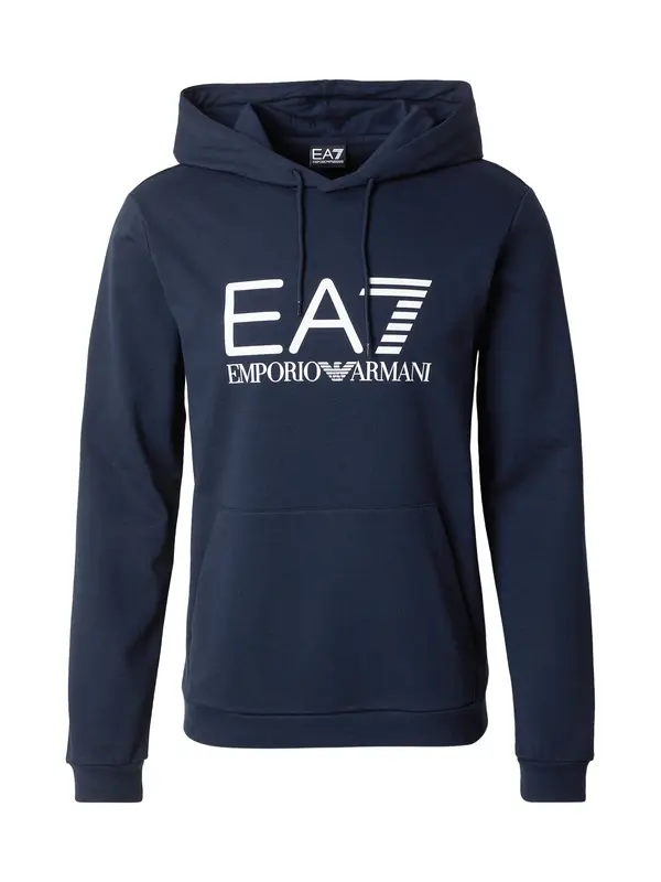 EA7 Emporio Armani EA7 Emporio Armani Majica  temno modra / bela
