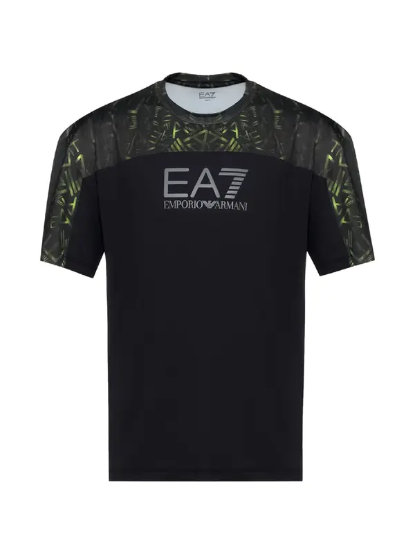 EA7 Emporio Armani EA7 Emporio Armani Majica  zelena / črna