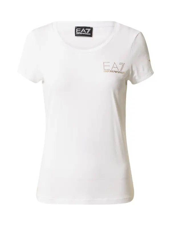EA7 Emporio Armani EA7 Emporio Armani Majica  zlata / bela