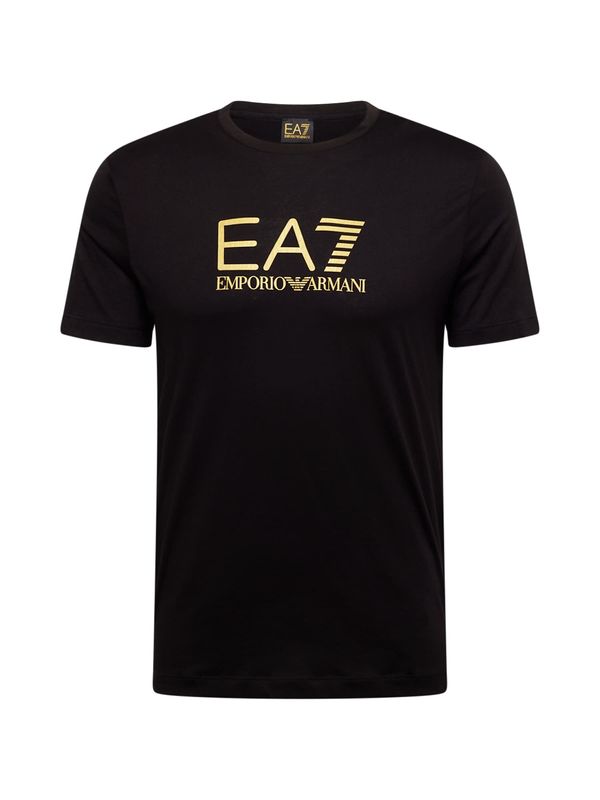 EA7 Emporio Armani EA7 Emporio Armani Majica  zlato-rumena / črna