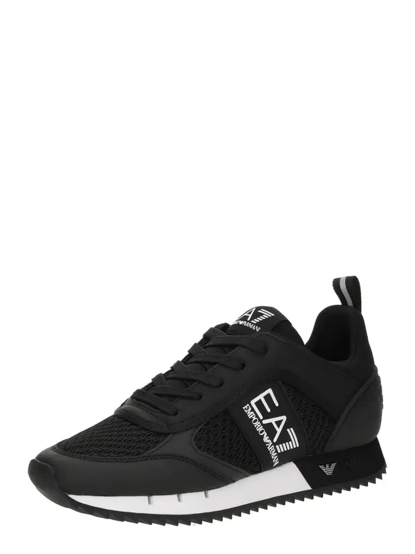 EA7 Emporio Armani EA7 Emporio Armani Nizke superge 'BLACK WHITE'  črna / bela