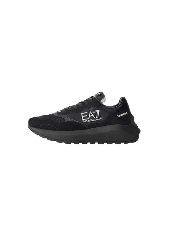 EA7 Emporio Armani EA7 Emporio Armani Nizke superge  črna / srebrna