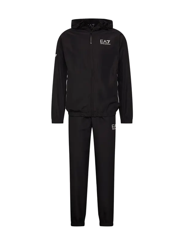 EA7 Emporio Armani EA7 Emporio Armani Obleka za doma  črna / bela