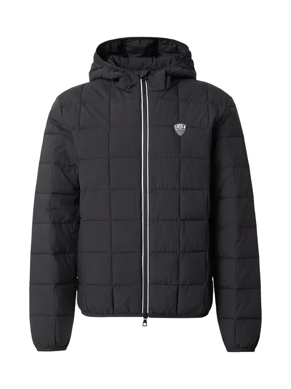 EA7 Emporio Armani EA7 Emporio Armani Prehodna jakna  črna / bela