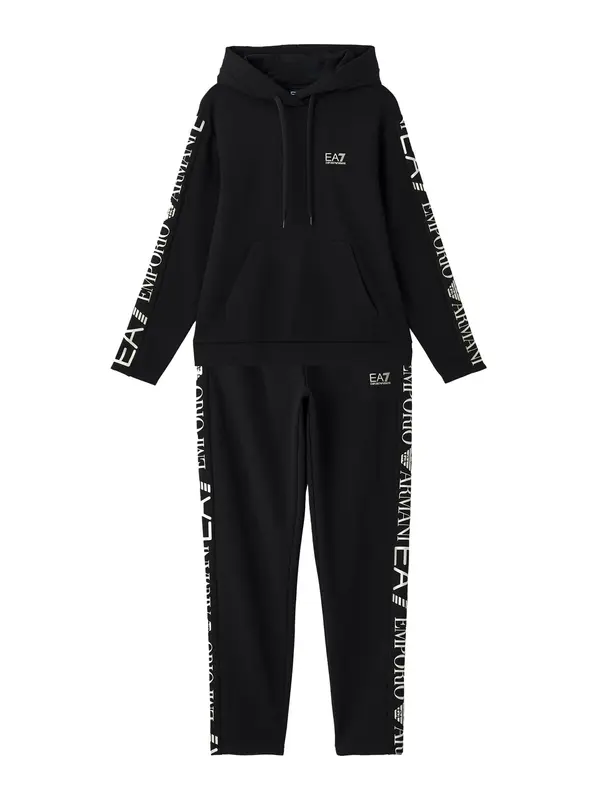 EA7 Emporio Armani EA7 Emporio Armani Športna trenirka  črna / bela