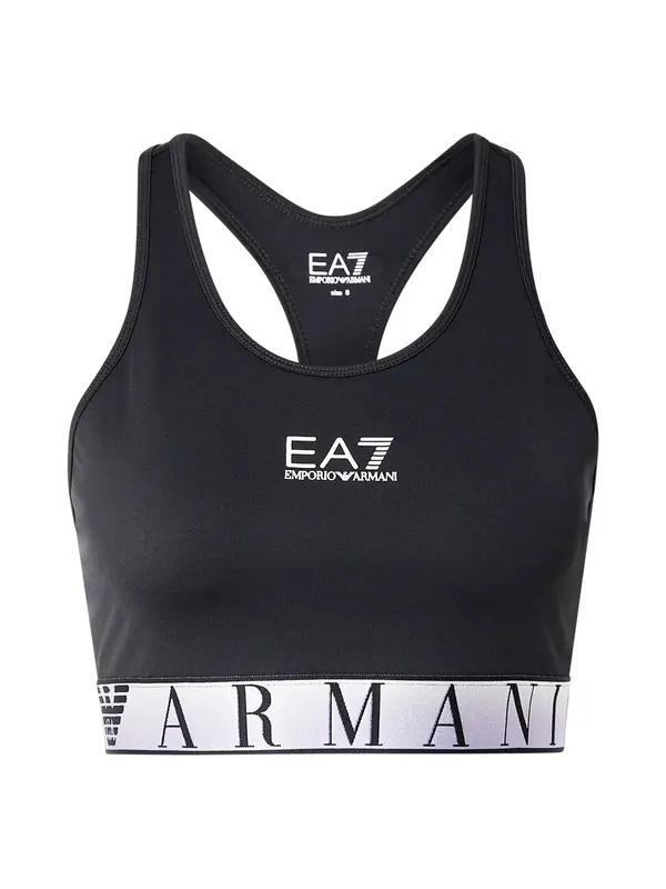 EA7 Emporio Armani EA7 Emporio Armani Športni nederček  črna / bela