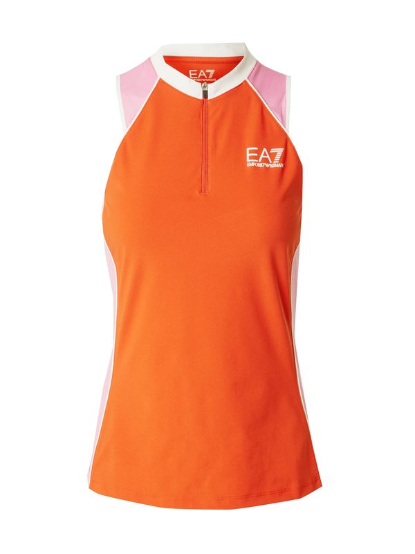 EA7 Emporio Armani EA7 Emporio Armani Športni top  oranžna / roza / bela