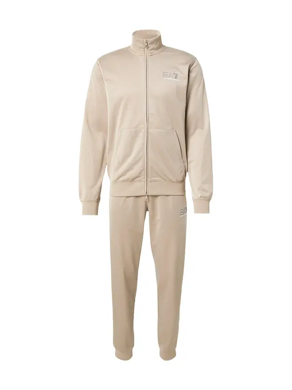 EA7 Emporio Armani EA7 Emporio Armani Trenirka za tek  svetlo rjava / črna / bela