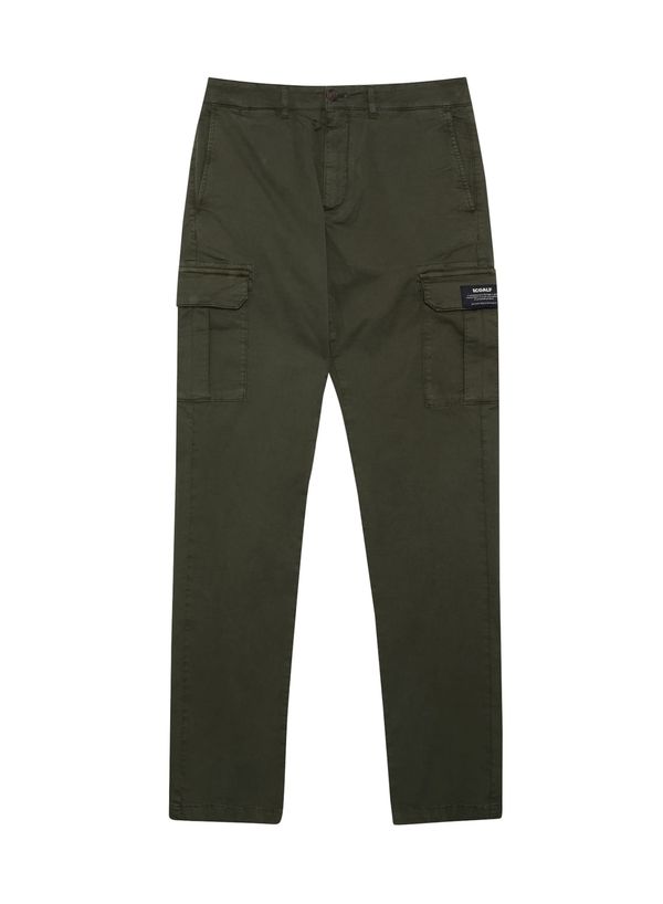 ECOALF ECOALF Kargo hlače 'Gork'  temno zelena / črna / bela