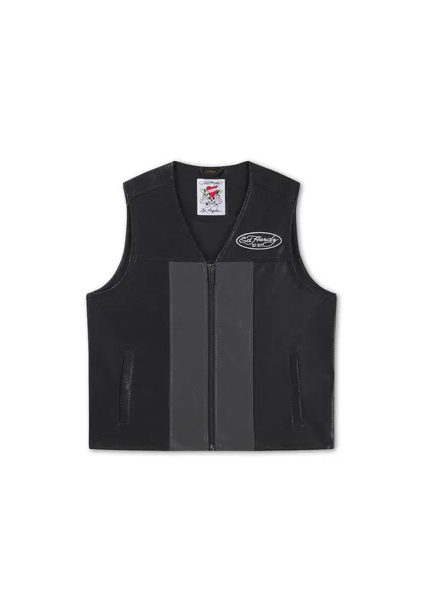 Ed Hardy Ed Hardy Brezrokavnik  siva / črna