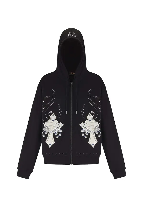Ed Hardy Ed Hardy Jopa na zadrgo  črna