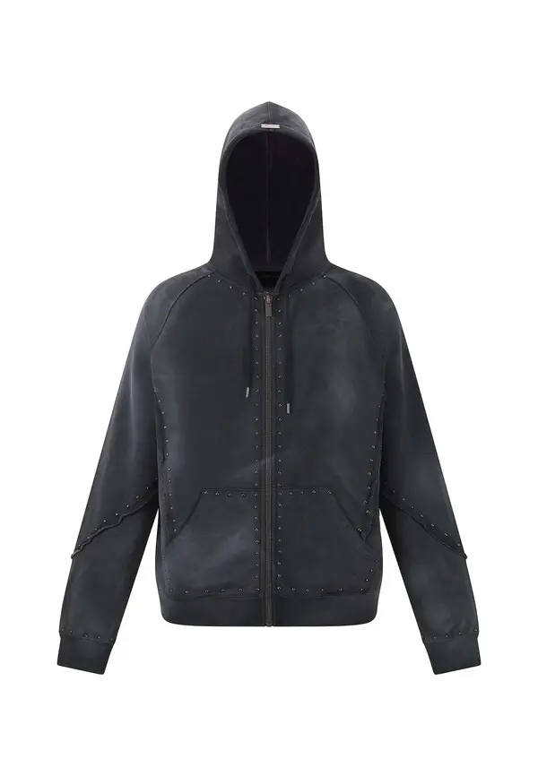 Ed Hardy Ed Hardy Jopa na zadrgo 'Drag Battle'  antracit / črna