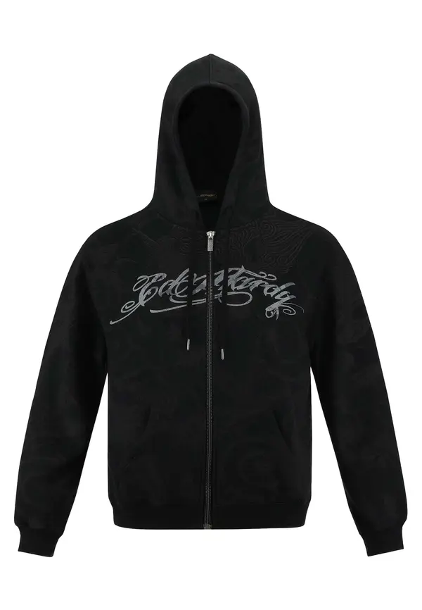 Ed Hardy Ed Hardy Jopa na zadrgo 'Drag Shadow'  siva / črna