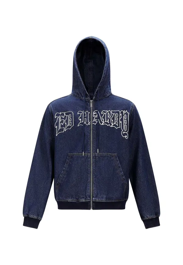 Ed Hardy Ed Hardy Jopa na zadrgo 'Flaming'  temno modra