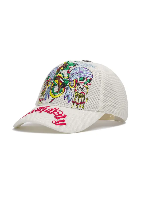 Ed Hardy Ed Hardy Kapa 'Pirates Airtex'  rumena / rdeča / črna / naravno bela