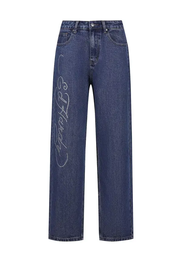 Ed Hardy Ed Hardy Kavbojke 'Crystal Roar'  indigo
