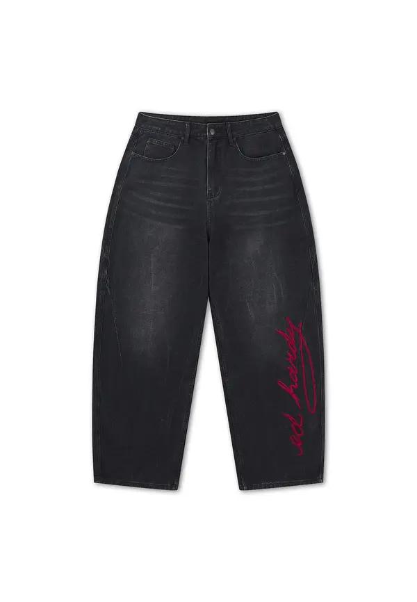 Ed Hardy Ed Hardy Kavbojke  karminsko rdeča / črna / bela