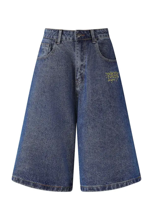 Ed Hardy Ed Hardy Kavbojke  moder denim / rumena / zelena
