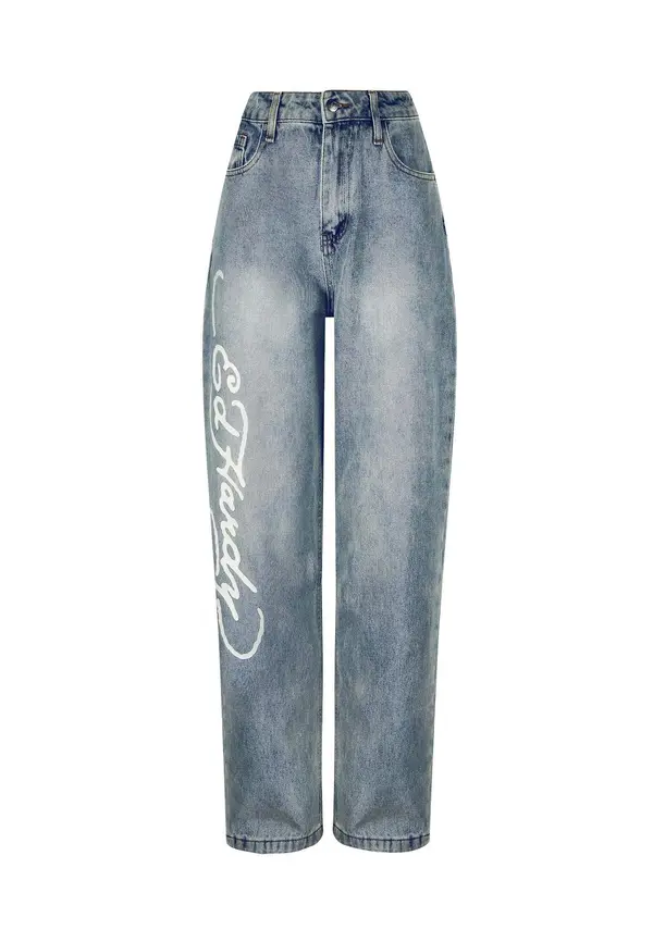 Ed Hardy Ed Hardy Kavbojke  modra / svetlo modra / bela