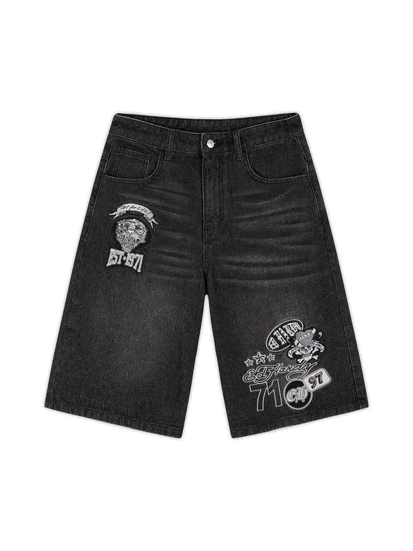 Ed Hardy Ed Hardy Kavbojke  svetlo siva / črna