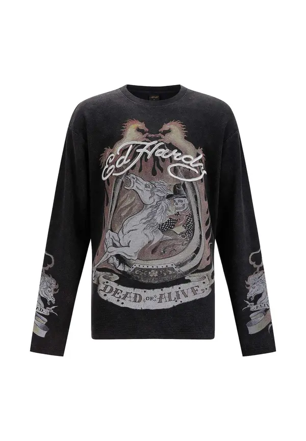 Ed Hardy Ed Hardy Majica  mešane barve / črna