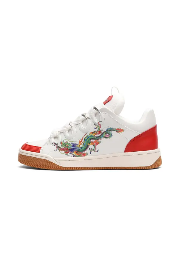 Ed Hardy Ed Hardy Nizke superge 'Drachen'  modra / oranžna / rdeča / bela