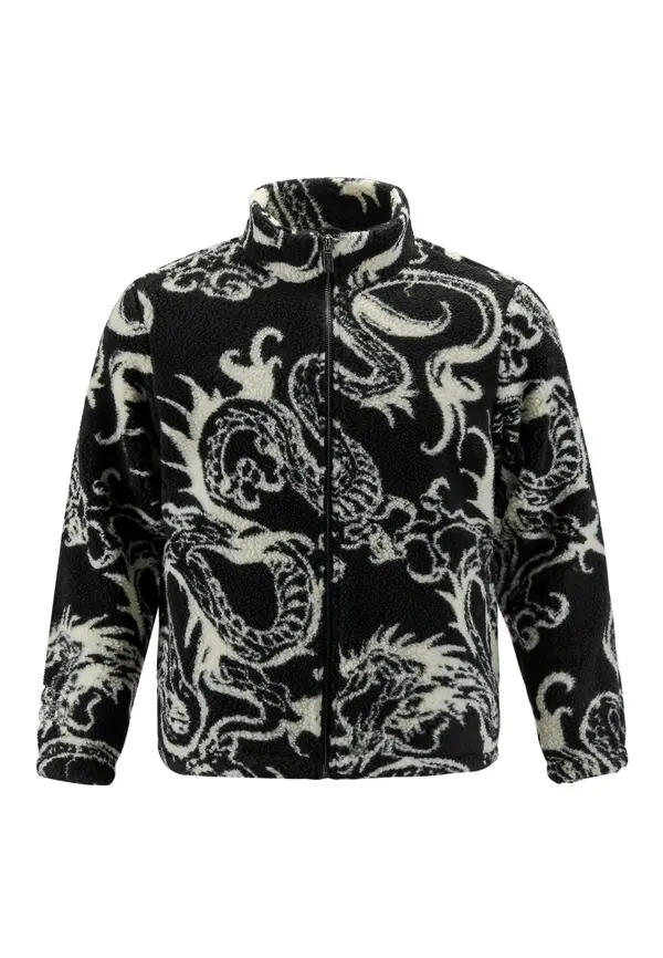 Ed Hardy Ed Hardy Prehodna jakna  črna / bela