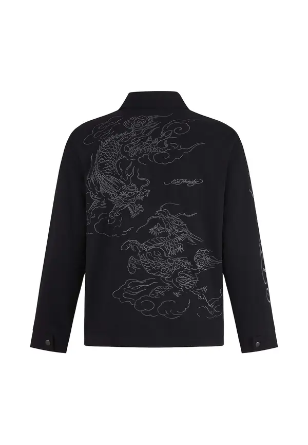 Ed Hardy Ed Hardy Prehodna jakna  črna
