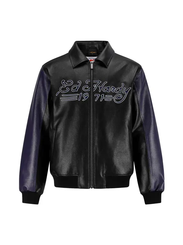 Ed Hardy Ed Hardy Prehodna jakna 'Dead Or Alive'  indigo / rdeča / črna / bela