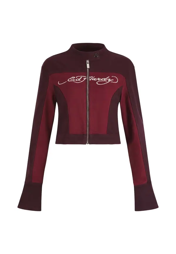 Ed Hardy Ed Hardy Prehodna jakna  krvavo rdeča / burgund