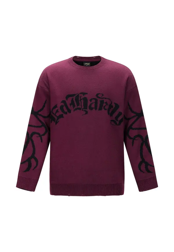 Ed Hardy Ed Hardy Pulover  temno liila / črna