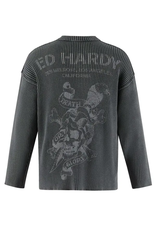 Ed Hardy Ed Hardy Pulover  temno siva