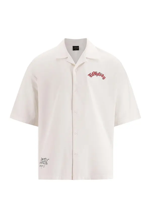 Ed Hardy Ed Hardy Srajca  svetlo oranžna / rdeča / črna / bela