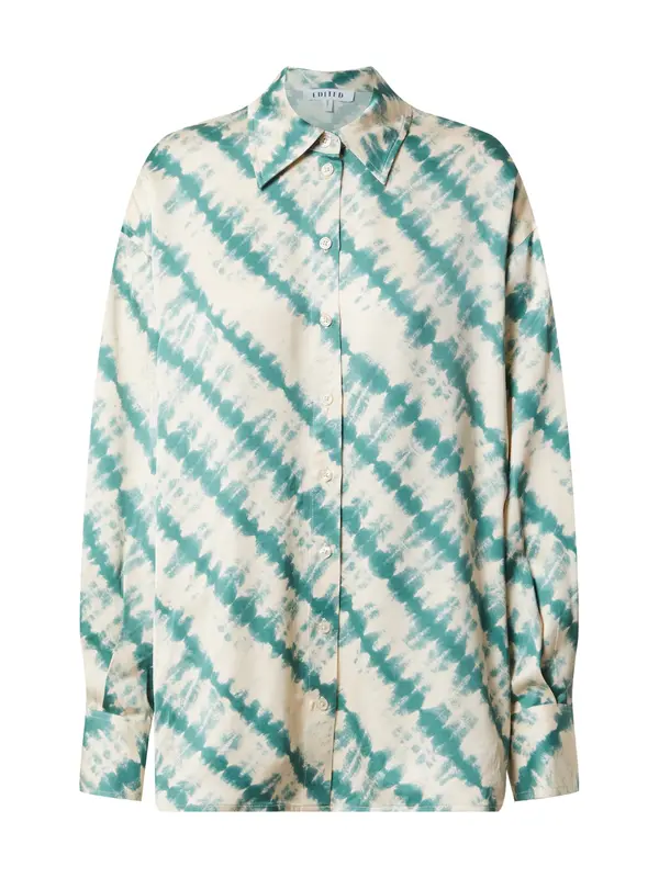 EDITED EDITED Bluza 'Nika'  bež / smaragd