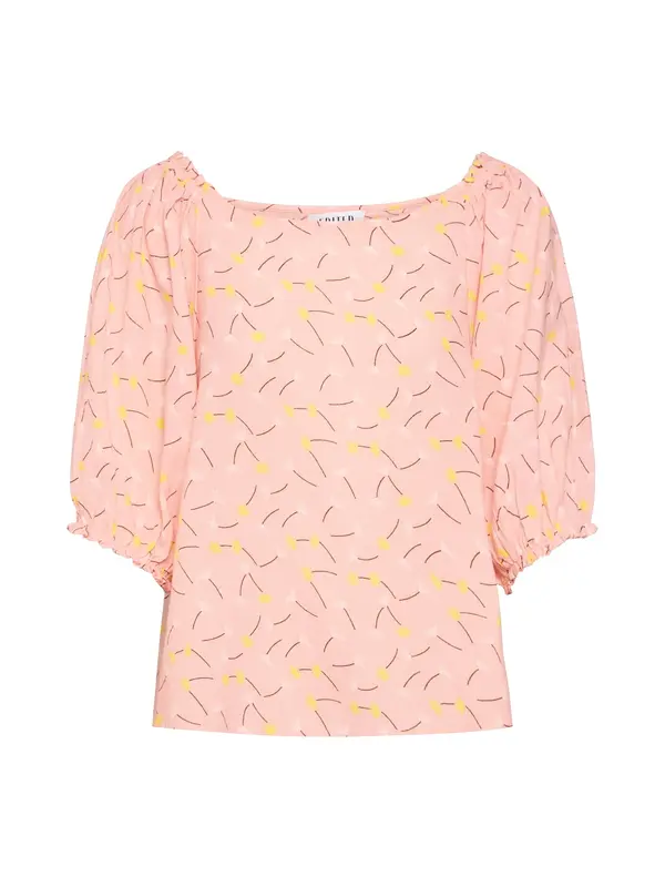 EDITED EDITED Bluza 'Rixa'  rjava / rumena / roza
