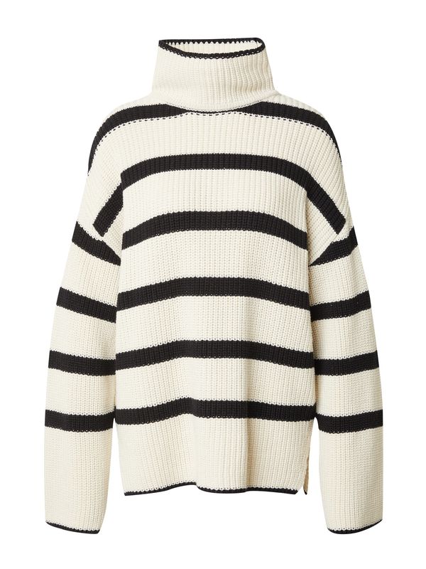 EDITED EDITED Pulover 'Senja'  črna / bela