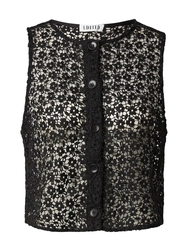 EDITED EDITED Top 'Cleo'  črna