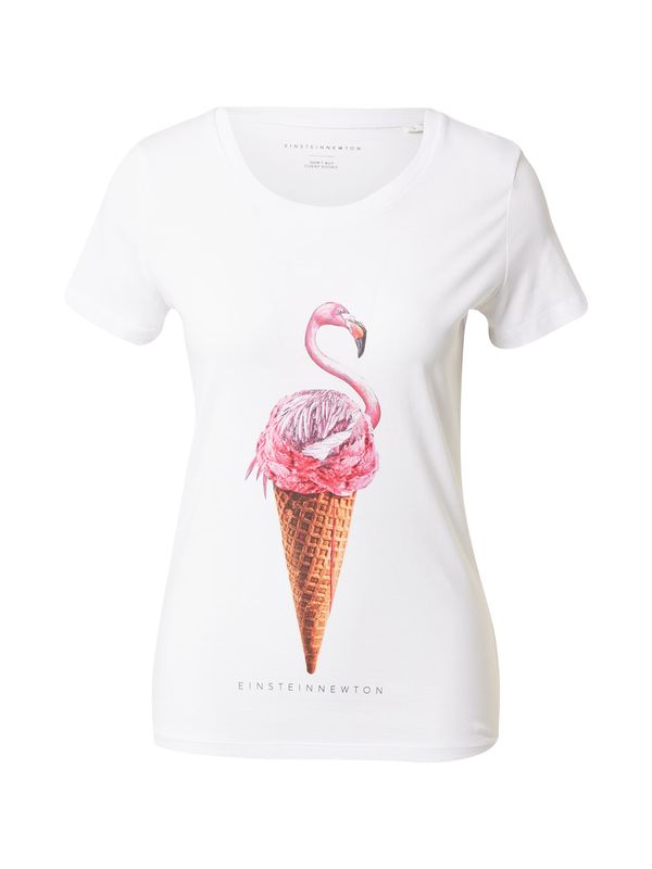 EINSTEIN & NEWTON EINSTEIN & NEWTON Majica 'Flamingo Ice'  rjava / kostanj rjava / roza / temno roza / bela