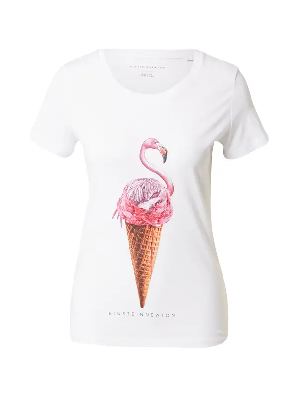 EINSTEIN & NEWTON EINSTEIN & NEWTON Majica 'Flamingo Ice'  rjava / kostanj rjava / roza / temno roza / bela