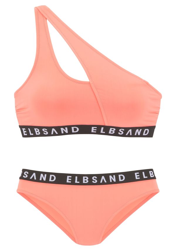 Elbsand Elbsand Bikini  pastelno oranžna / črna