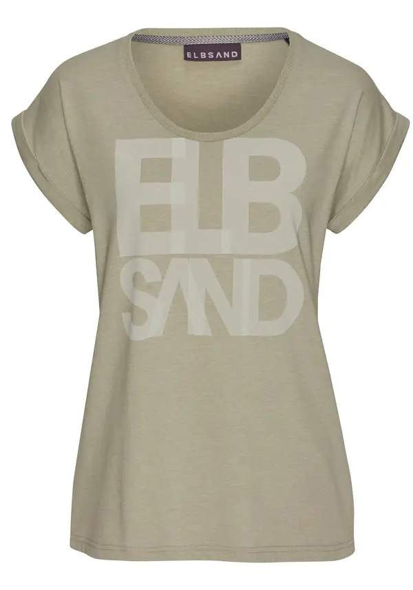 Elbsand Elbsand Majica  kaki / oliva